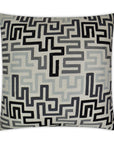 D.V. Kap Labyrinth Alloy Grey Throw Pillow With Insert