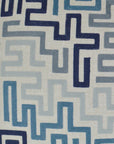 D.V. Kap Labyrinth Indigo Blue Throw Pillow With Insert