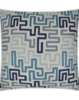 D.V. Kap Labyrinth Indigo Blue Throw Pillow With Insert