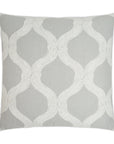 D.V. Kap French Twist Grey Throw Pillow With Insert
