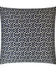 D.V. Kap Stoneking Navy Blue Throw Pillow With Insert