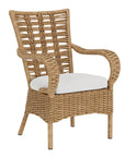 Lloyd Flanders Magnolia Brown Outdoor Dining Armchair