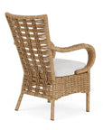 Lloyd Flanders Magnolia Brown Outdoor Dining Armchair