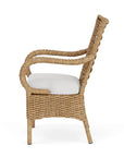 Lloyd Flanders Magnolia Brown Outdoor Dining Armchair