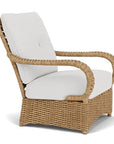 Lloyd Flanders Magnolia Brown Outdoor Lounge Chair
