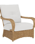 Lloyd Flanders Magnolia Brown Outdoor Lounge Chair