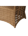Lloyd Flanders Magnolia Round Umbrella Outdoor Dining Table