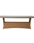 Lloyd Flanders Magnolia Rectangular Umbrella Outdoor Dining Table