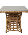 Lloyd Flanders Magnolia Rectangular Umbrella Outdoor Dining Table