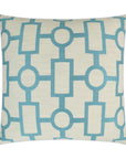 D.V. Kap Ellington Turquoise Blue Throw Pillow With Insert
