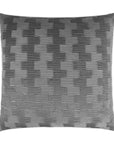 D.V. Kap Ruche Slate Grey Throw Pillow With Insert