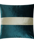 D.V. Kap Iridescence Band Peacock Blue Throw Pillow With Insert