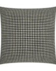 D.V. Kap Houndstooth Black Throw Pillow With Insert