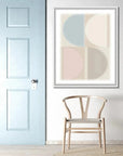Split Circle V Floating Canvas Art -- view 3