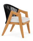 Lloyd Flanders Alpine Teak Wooden Outdoor Dining Armchair