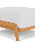 Lloyd Flanders Alpine Teak Wooden Rectangular Outdoor Ottoman