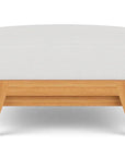 Lloyd Flanders Alpine Teak Wooden Rectangular Outdoor Ottoman