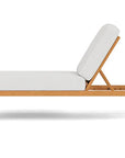 Lloyd Flanders Alpine Teak Wooden Outdoor Pool Chaise