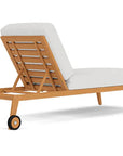 Lloyd Flanders Alpine Teak Wooden Outdoor Pool Chaise
