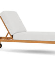 Lloyd Flanders Alpine Teak Wooden Outdoor Pool Chaise