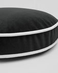D.V. Kap Posh Circle Charcoal Black Throw Pillow With Insert