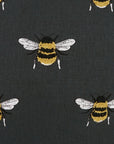 D.V. Kap Busy Bee Charcoal Black Throw Pillow With Insert