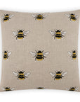 D.V. Kap Busy Bee Linen Brown Throw Pillow With Insert