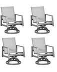 Castelle Prism Sling Swivel Rocking Dining Chair