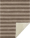 Fluid Mirage Coffee Washable Indoor-Outdoor Rug