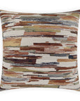 D.V. Kap Mixed Media Harvest Brown Throw Pillow With Insert