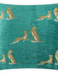 D.V. Kap Little Iris Teal Throw Pillow