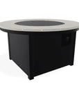 42" Round Polymer Top Chat Height Fire Table - LOOMLAN - Telescope - Outdoor Fire Tables