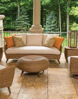 Lloyd Flanders Tobago Round Barrel Outdoor End Table