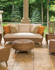 Lloyd Flanders Tobago Round Barrel Outdoor End Table