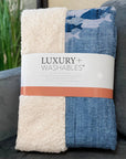 Nautical Blue Washable Indoor-Outdoor Rug