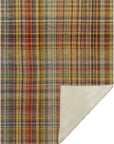 Plaid Paprika Washable Indoor-Outdoor Rug