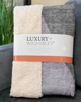 Modern Purple Washable Indoor-Outdoor Rug