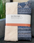 Southwest Blue Washable Indoor-Outdoor Rug