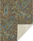 Paisley Brown Washable Indoor-Outdoor Rug
