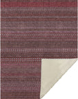 Stripes Red Washable Indoor-Outdoor Rug