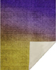 Quiet Current Purple Washable Indoor-Outdoor Rug