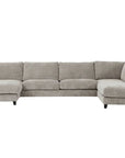 LOOMLAN Custom Upholstery Larvik Minimalist Rounded Edge Fabric Modular Sofa