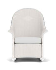 Lloyd Flanders Loom Wicker High Back Porch Outdoor Rocker