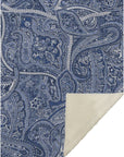 Woven Blocks Blue Washable Indoor-Outdoor Rug