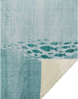 Nautical Teal Washable Indoor-Outdoor Rug