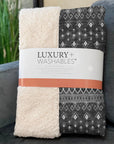 Lazy Rivers Grey Washable Indoor-Outdoor Rug