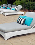 Lloyd Flanders Loom Wicker Double Outdoor Chaise