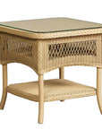 Loom Wicker Square Outdoor End Table