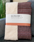 Stripes Red Washable Indoor-Outdoor Rug
