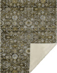 Ocean Ripples Mocha Washable Indoor-Outdoor Rug